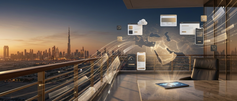 Position Adours Dubai as a premium digital partner headquartered in Dubai, operating across the Gulf, Middle East, and Europe.